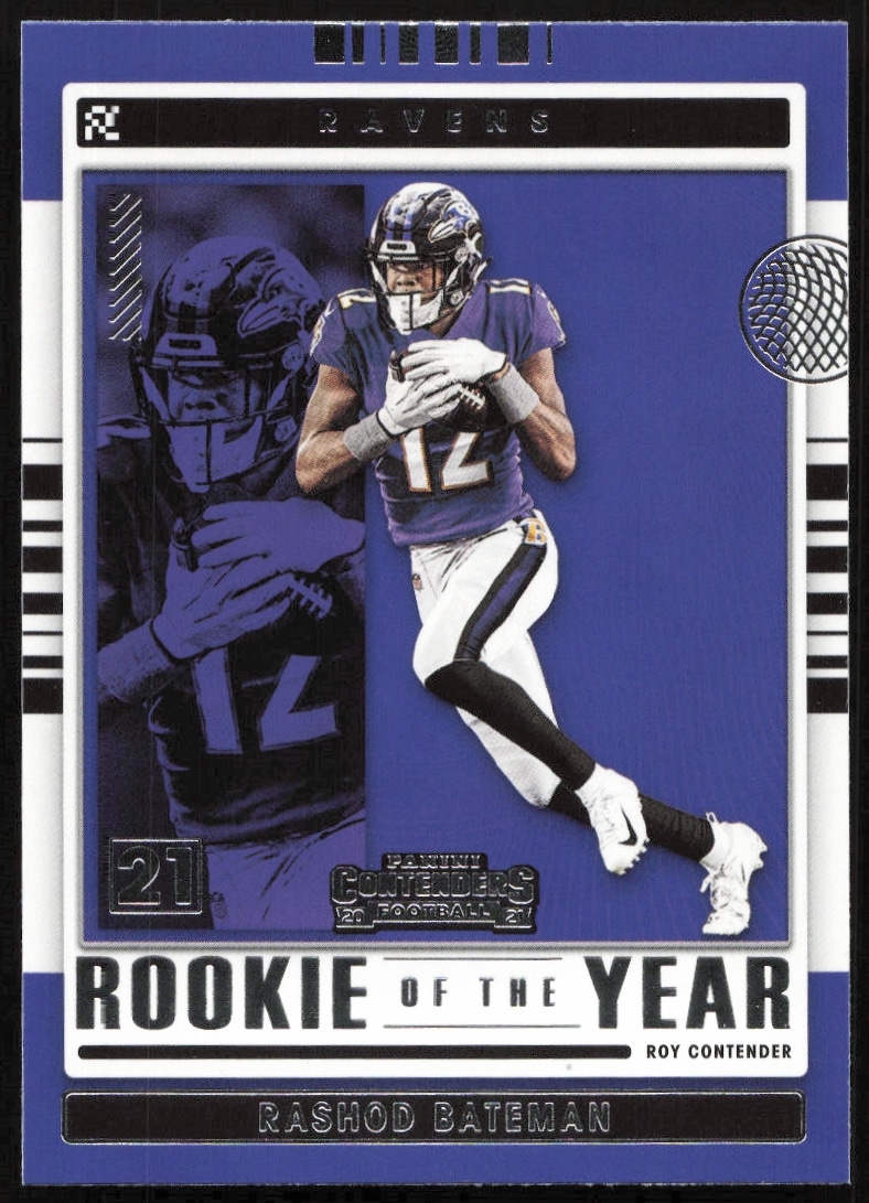 2021 Panini Contenders Football Rashod Bateman #ROY-RBA trading card
