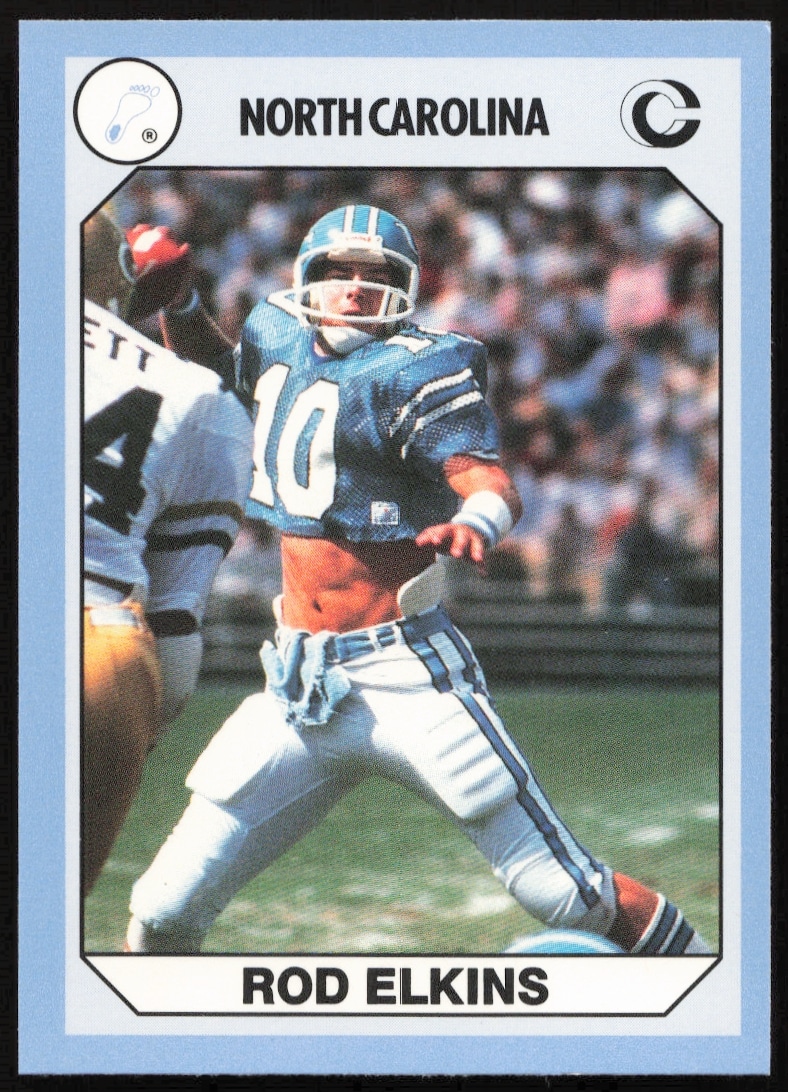 1990 Collegiate Collection North Carolina Rod Elkins #12 trading card