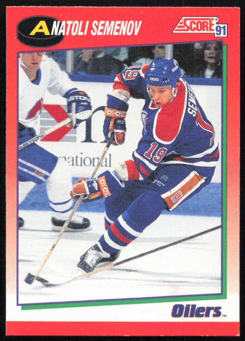 1991-92 Score Canadian English Anatoli Semenov #258 trading card