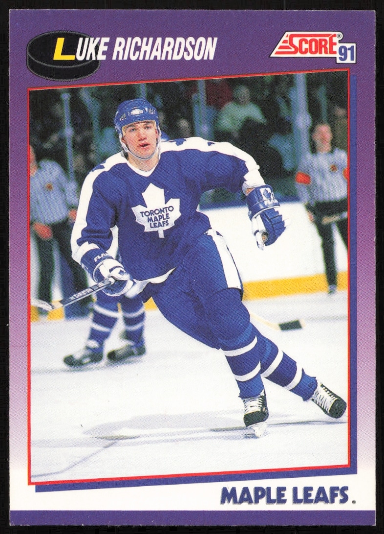1991-92 Score American Luke Richardson #139 trading card