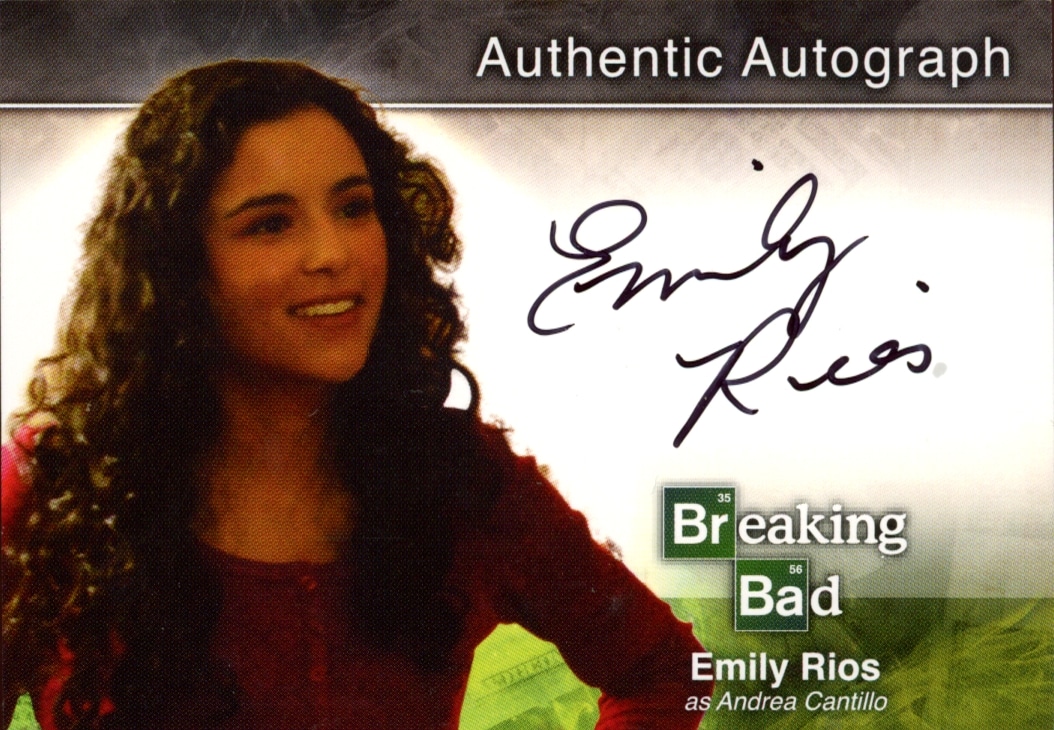 2014 Cryptozoic Breaking Bad Emily Rios #A15 trading card