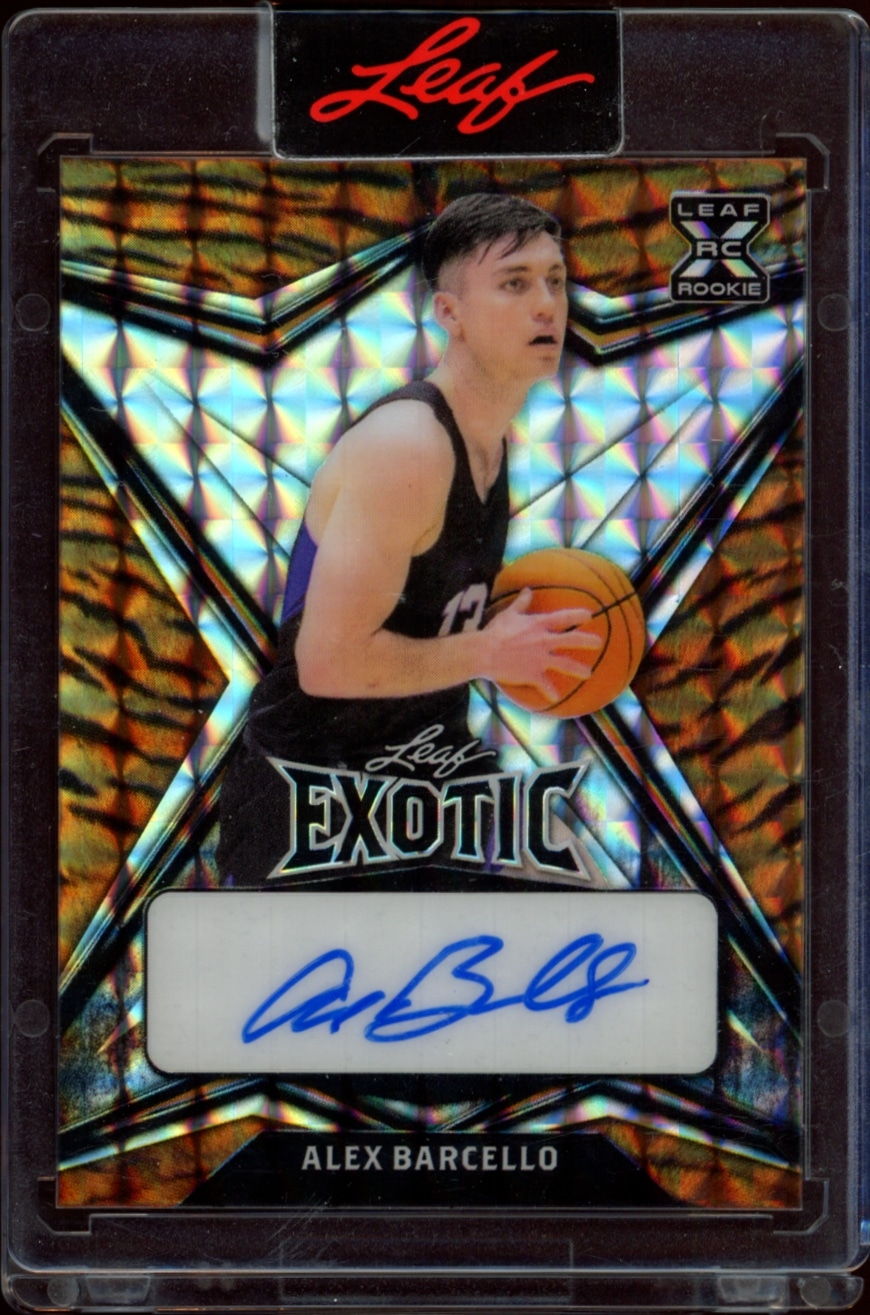 2022-23 Leaf Exotic Alex Barcello #BA-AB1 trading card
