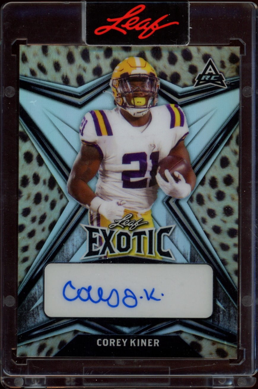 2022 Leaf Exotic Corey Kiner #BA-CK1 trading card