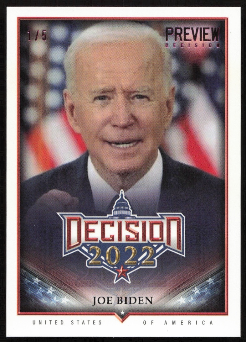 2022 Leaf Decision Joe Biden #P1 trading card