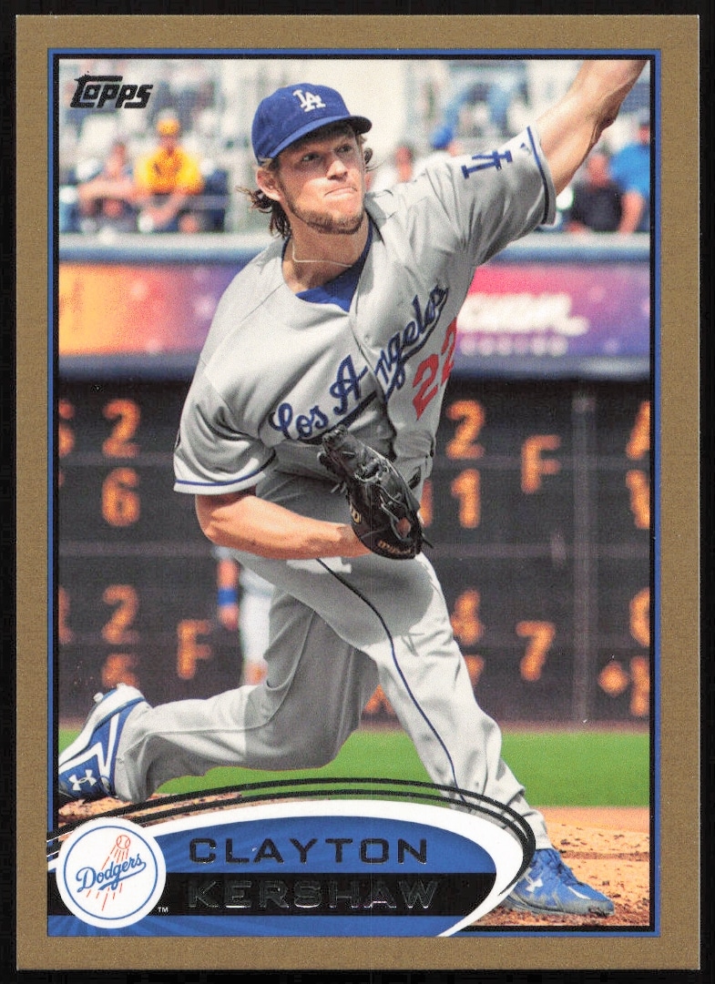 2012 Topps Clayton Kershaw #600 trading card
