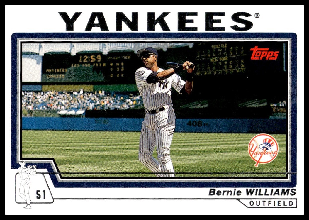 2004 Topps Bernie Williams #160 trading card