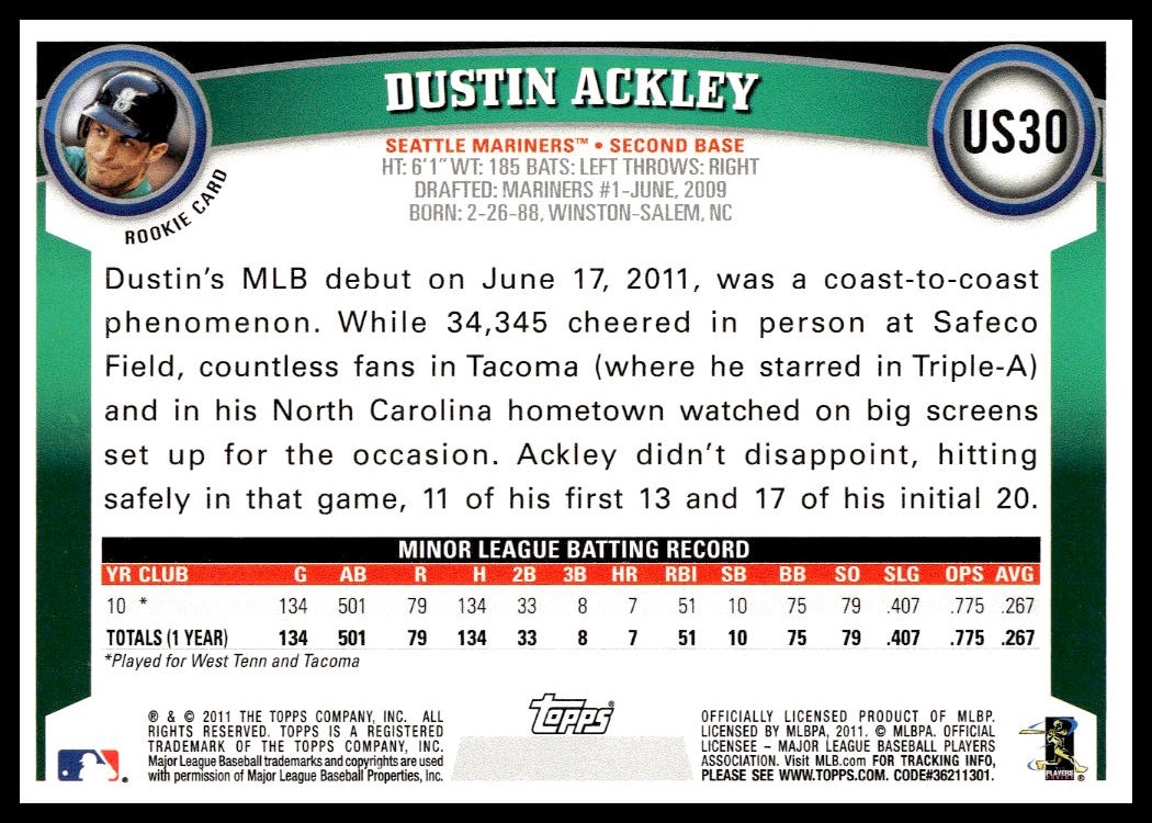 Dustin Ackley thumbnail 2