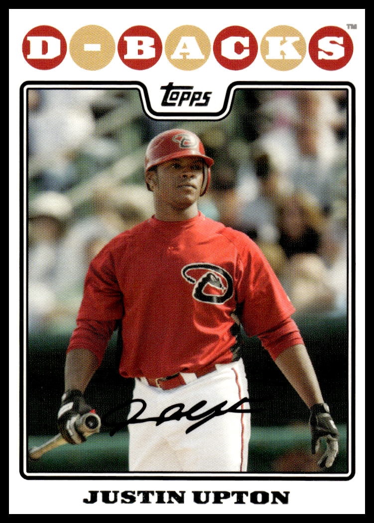 2008 Topps Justin Upton #130 trading card