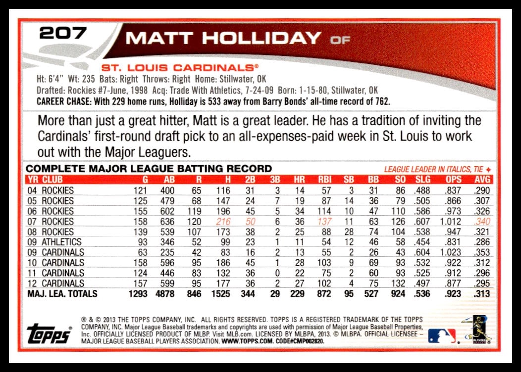 Matt Holliday thumbnail 2