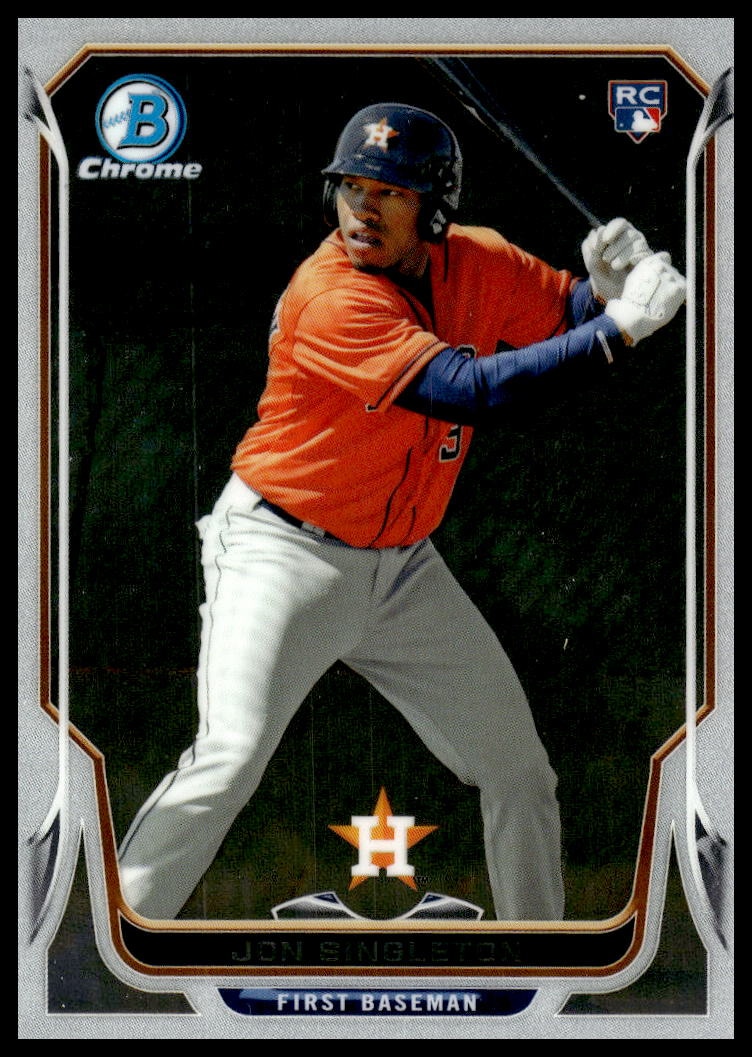 2014 Bowman Chrome Jon Singleton #22 trading card