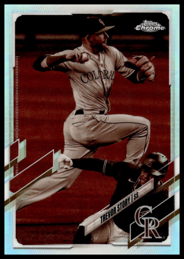2021 Topps Chrome Trevor Story #158 trading card