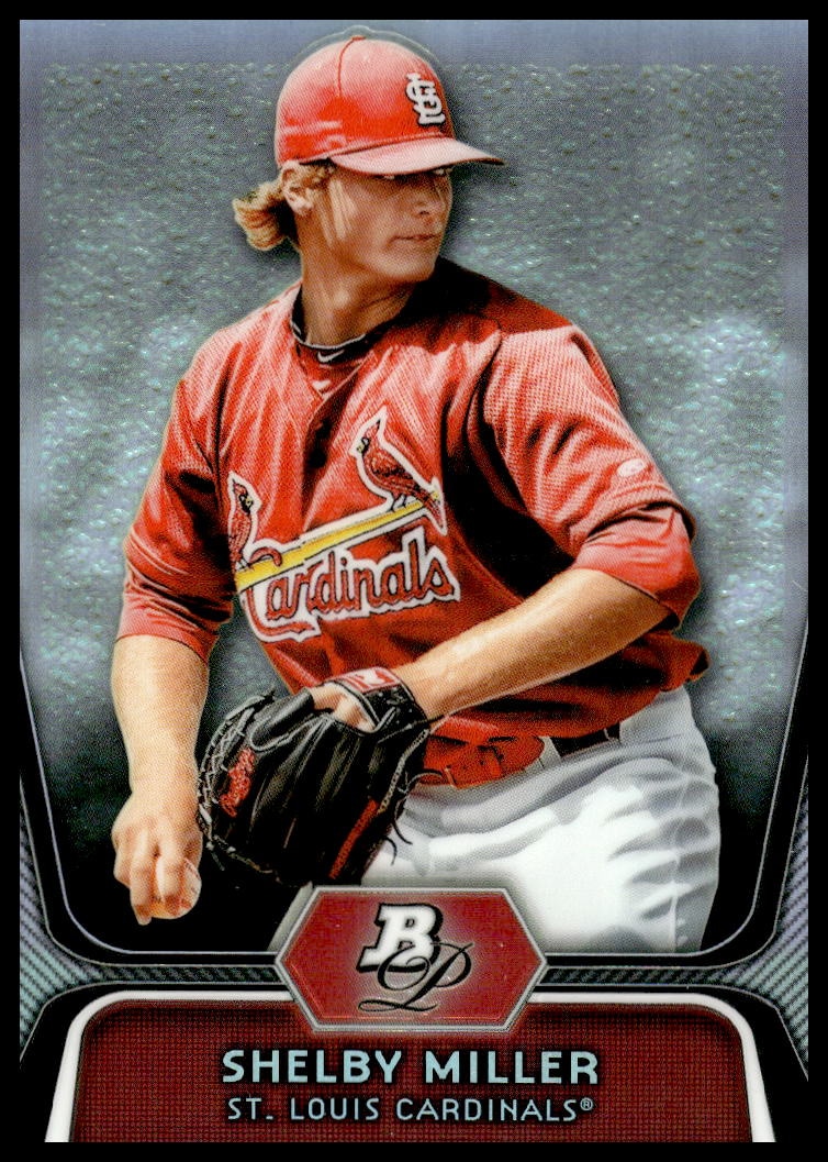 2012 Bowman Platinum Shelby Miller #BPP27 trading card