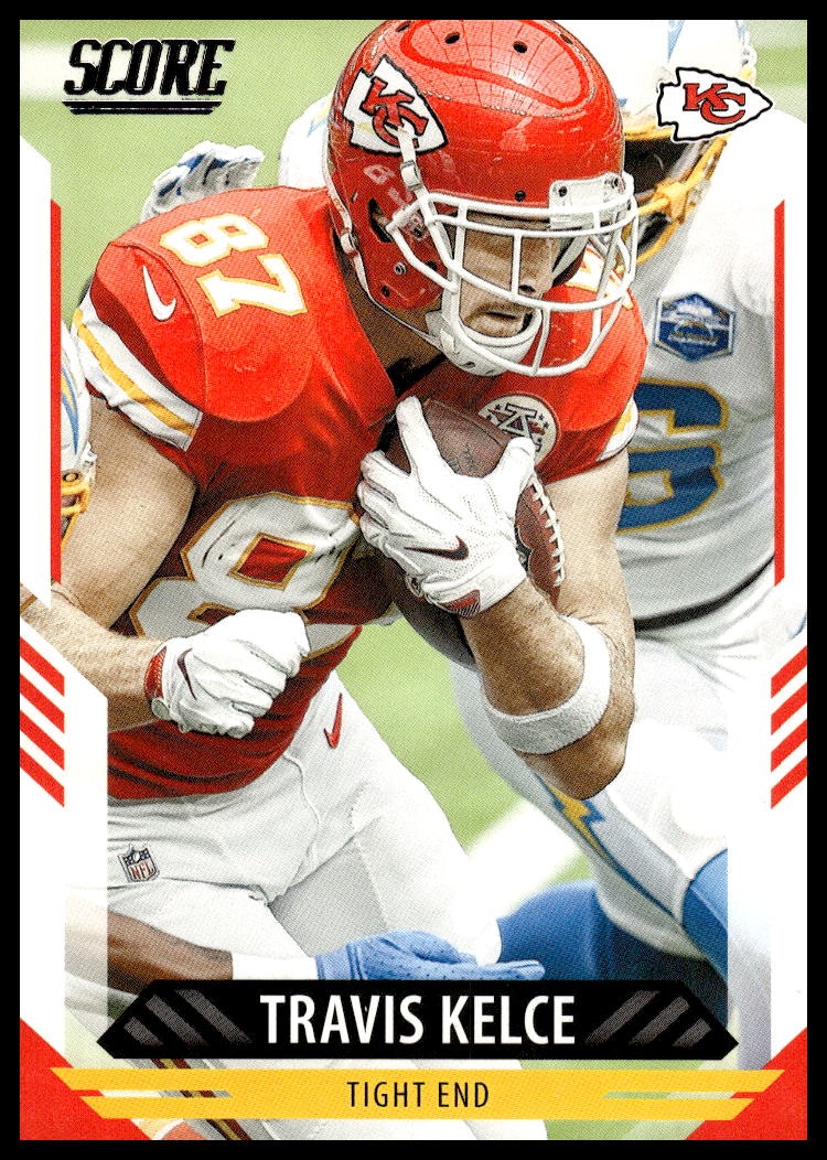 2021 Panini Score Travis Kelce #5 trading card