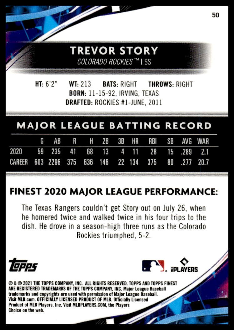 Trevor Story thumbnail 2