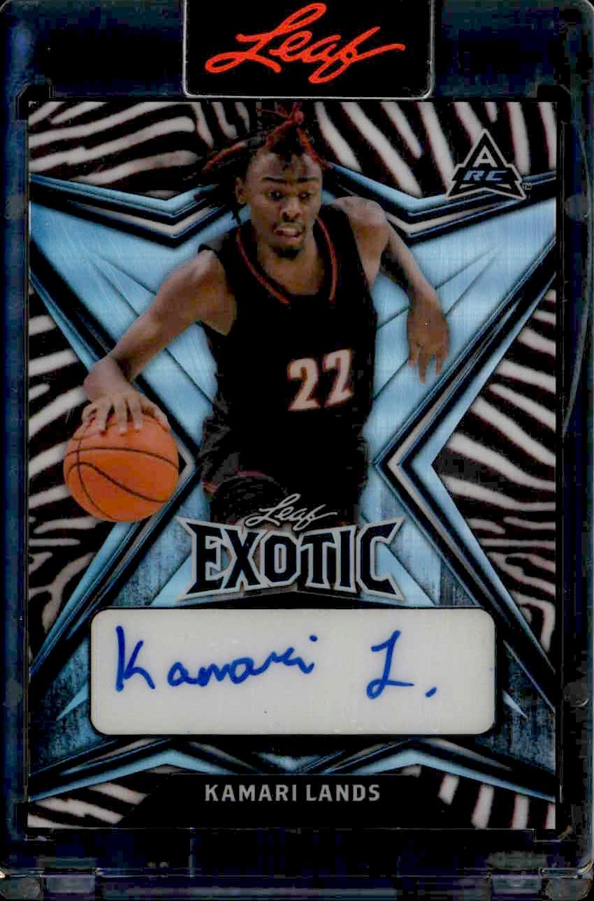 Kamari Lands (Zebra · Serial Numbered · Manufacturer Autograph · Label Or Sticker)