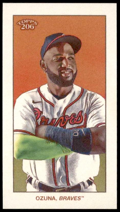2021 Topps T206 Marcell Ozuna trading card