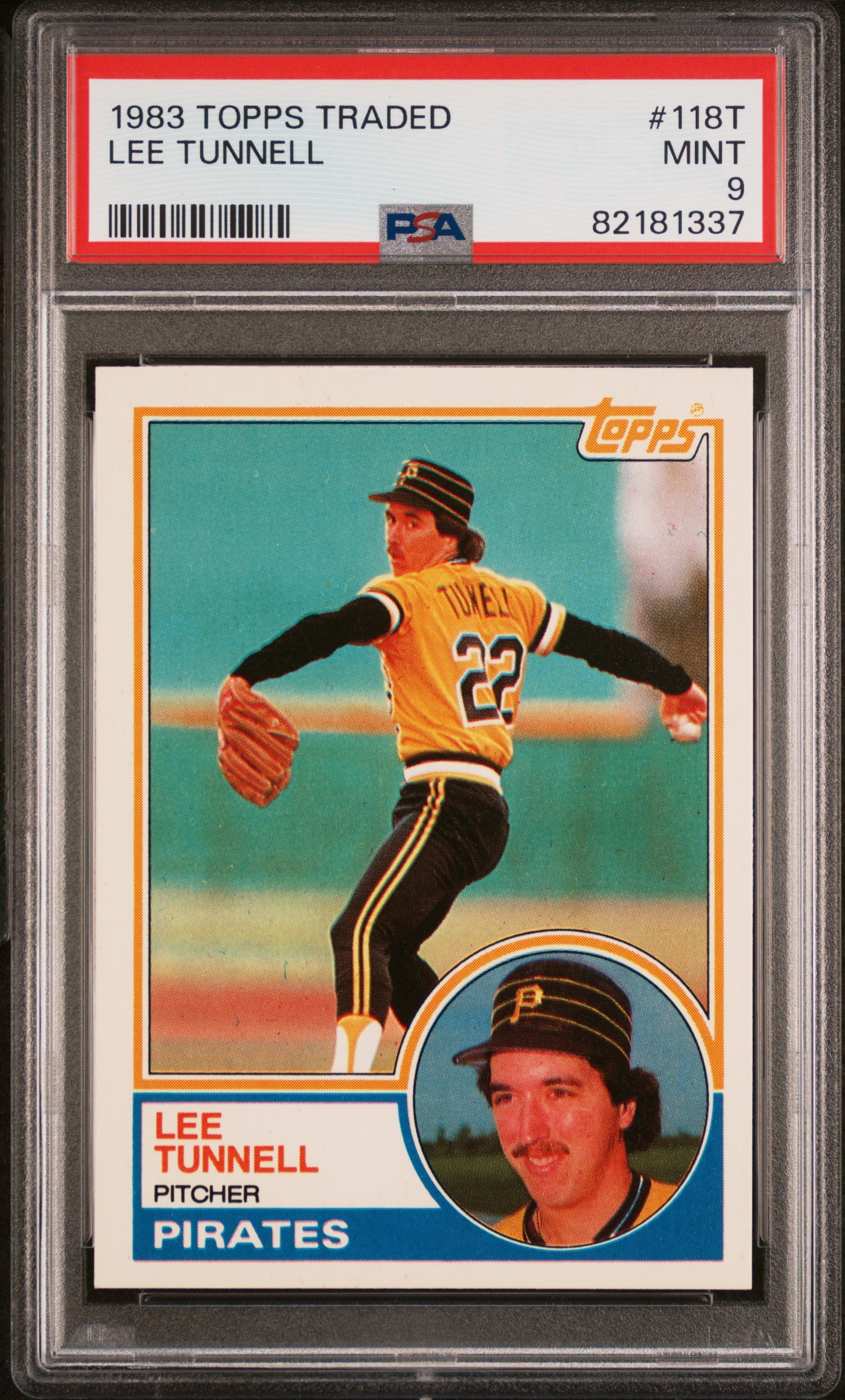 1983 Topps Traded Lee Tunnell #118T trading card