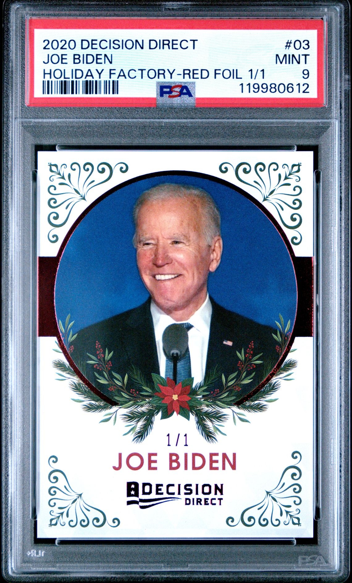 2020 Leaf Decision Direct Joe Biden #3 trading card