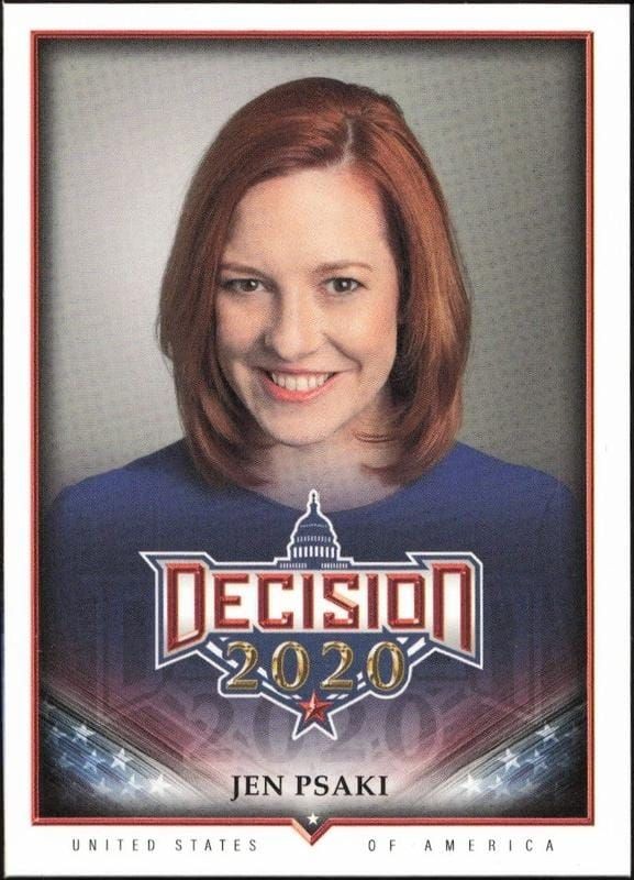 2020 Leaf Decision Series 2 Jen Psaki #575 trading card