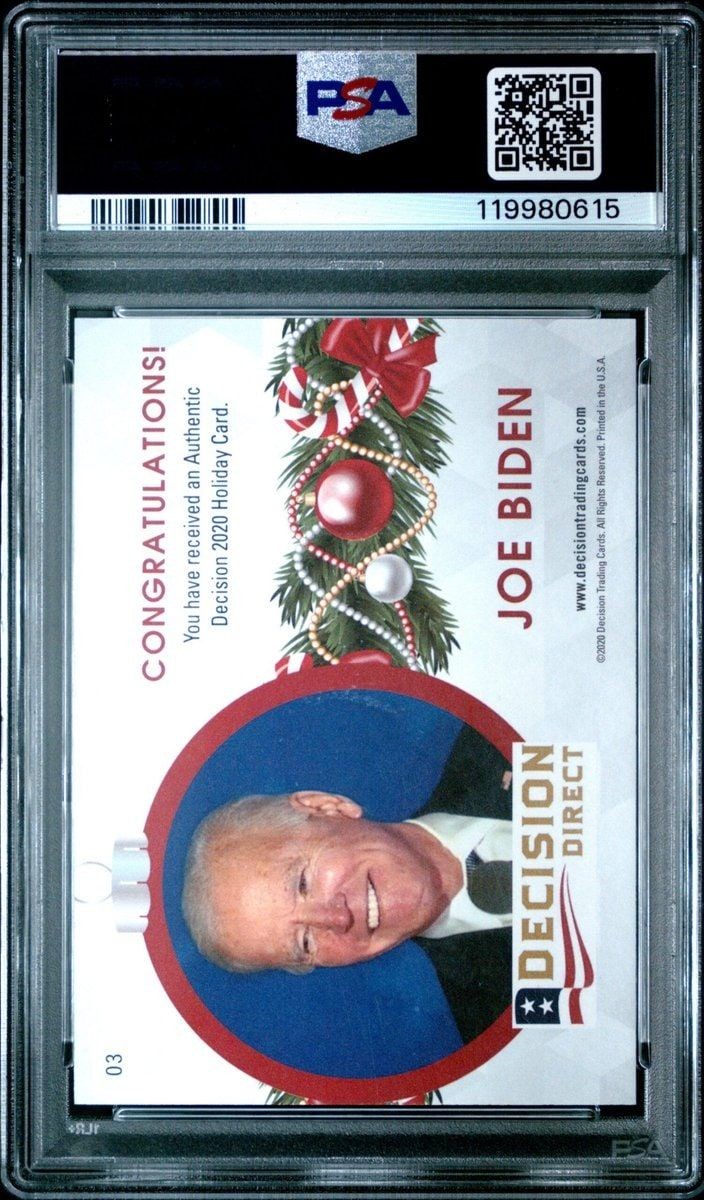 2020 Leaf Decision Direct Joe Biden #03 political trading card back