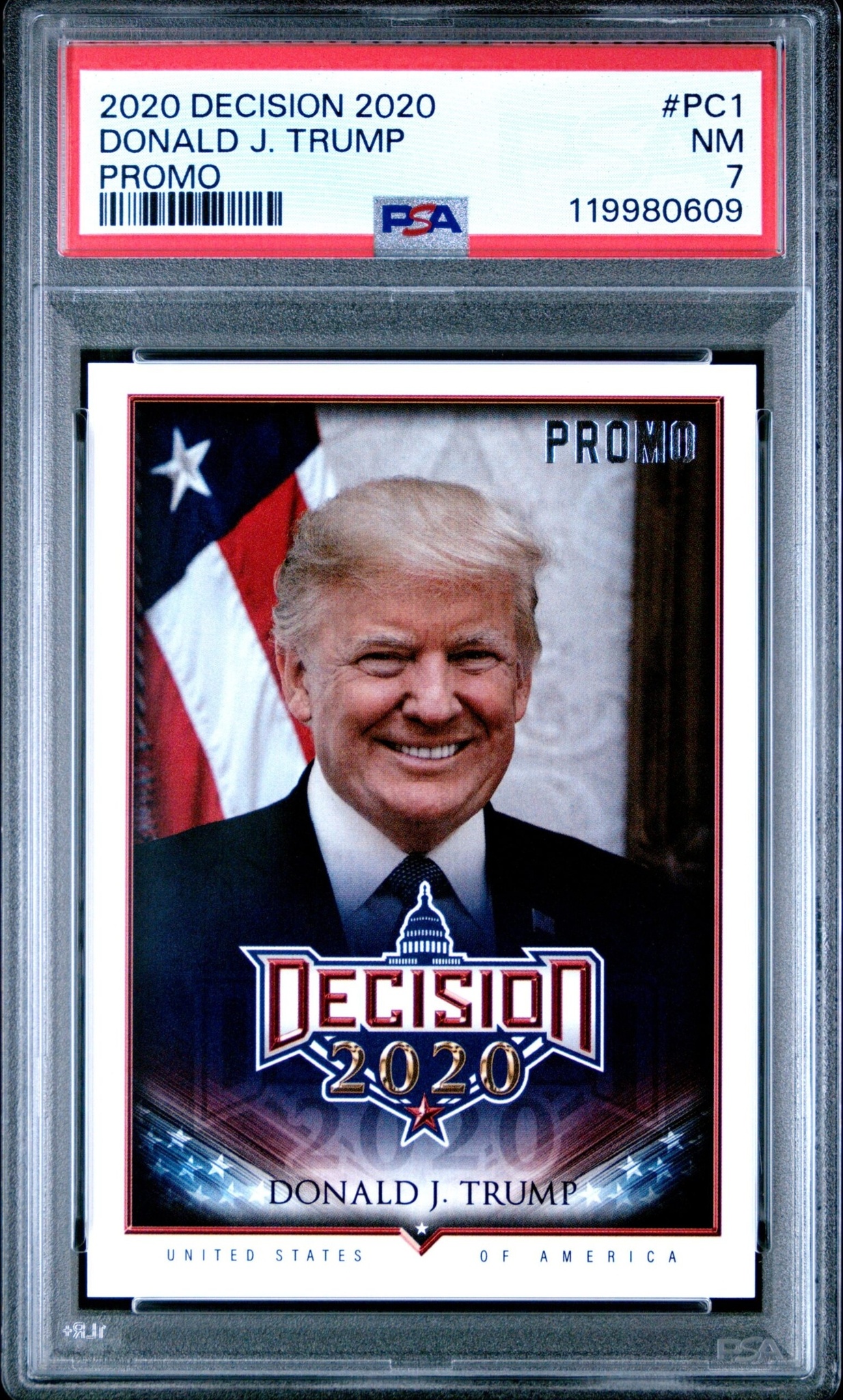 2020 Leaf Decision Donald J. Trump #PC1 trading card