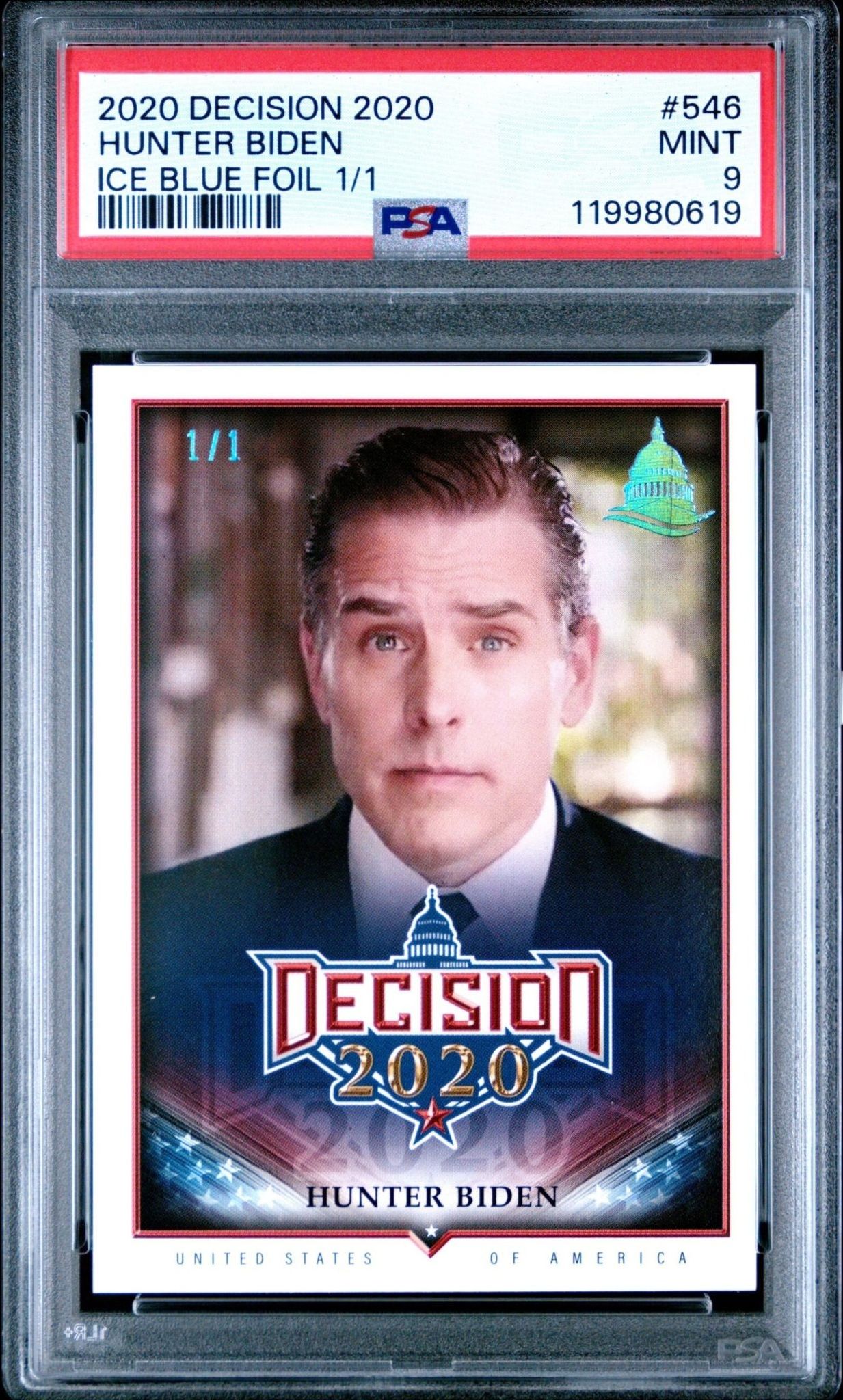 2020 Leaf Decision Hunter Biden #546 trading card
