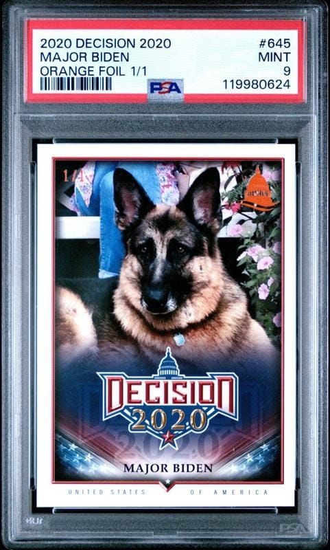 2020 Leaf Decision Major Biden #645 trading card
