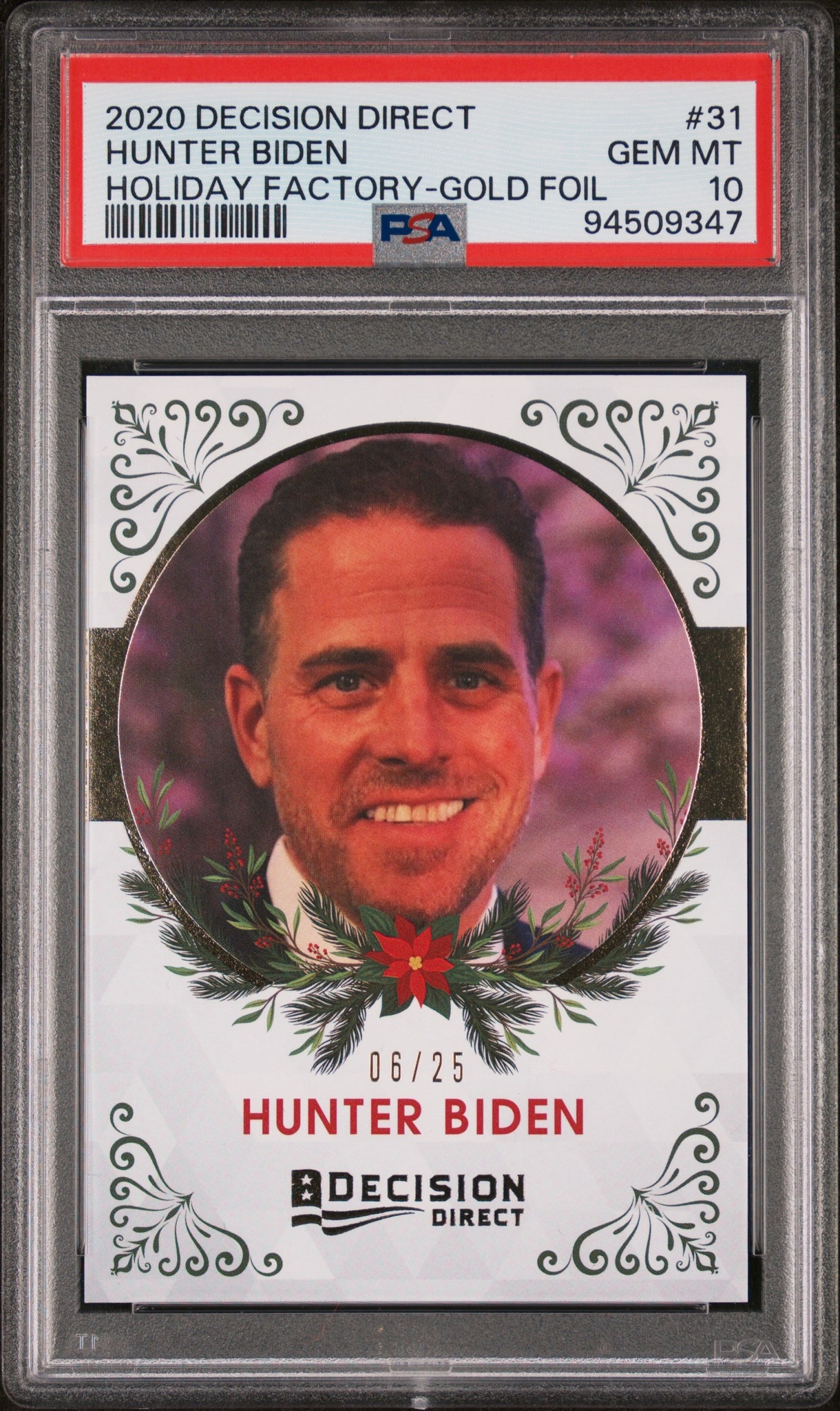 2020 Leaf Decision Direct Hunter Biden #31 trading card