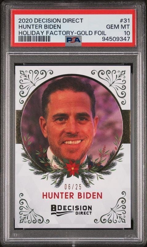 2020 Leaf Decision Direct Hunter Biden #31 trading card