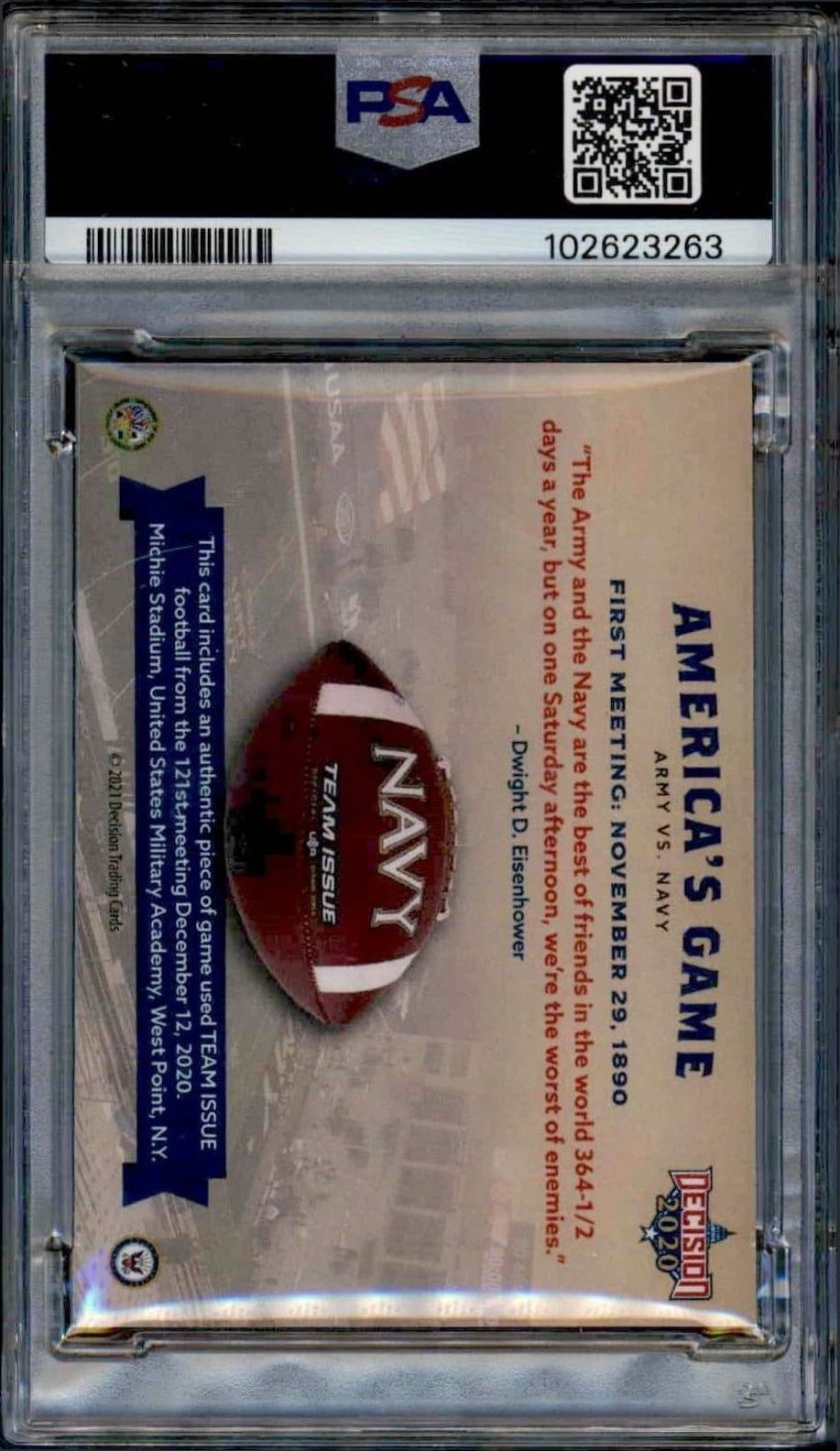2020 Leaf Decision Donald J. Trump #NA political trading card back