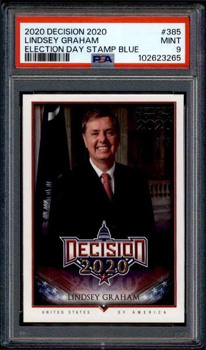 2020 Leaf Decision Lindsey Graham #385 trading card