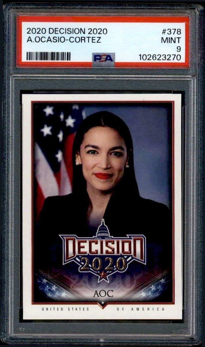2020 Leaf Decision Alexandria Ocasio-Cortez #378 trading card