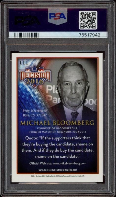 Michael Bloomberg - Back