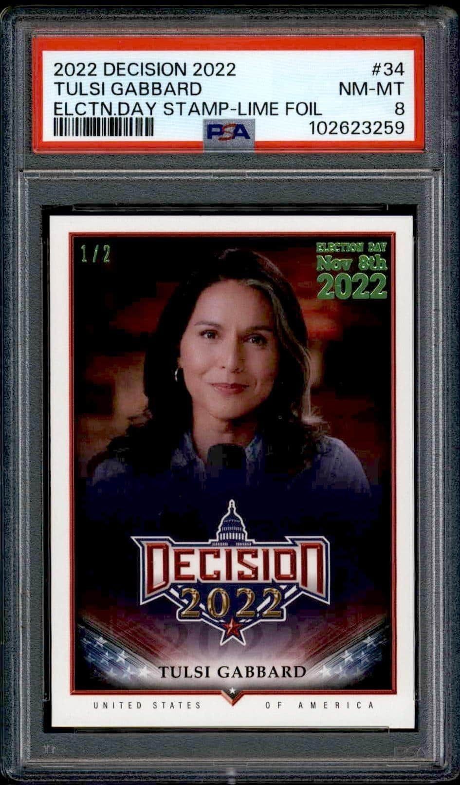 2022 Leaf Decision Tulsi Gabbard #34 trading card