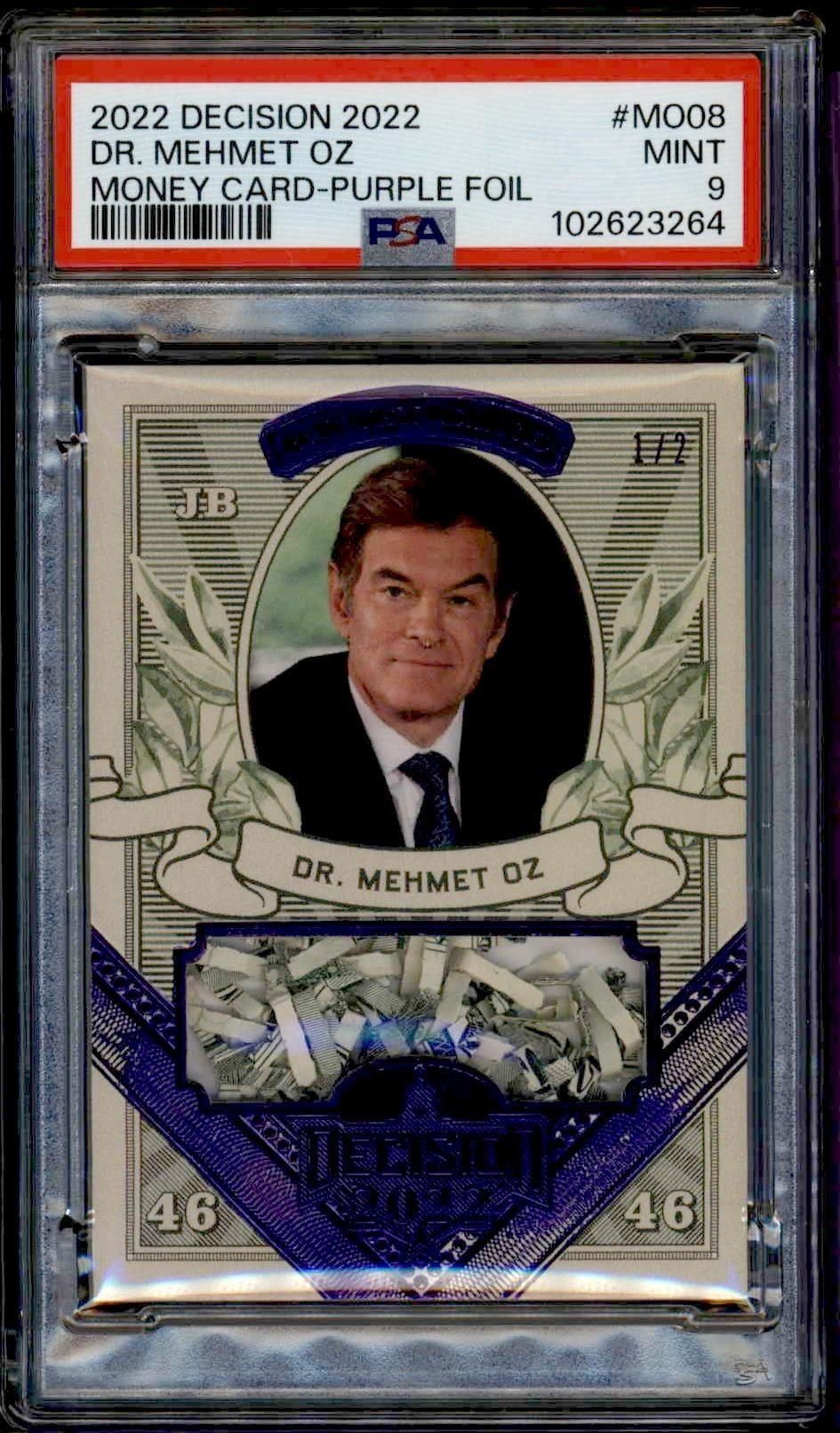 2022 Leaf Decision Dr. Mehmet Oz #MO08 trading card