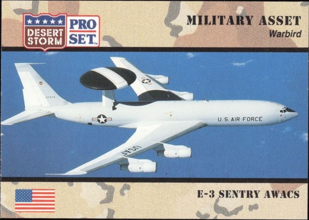 1991 Pro-Set Desert Storm E-3 Sentry Awacs #247 trading card