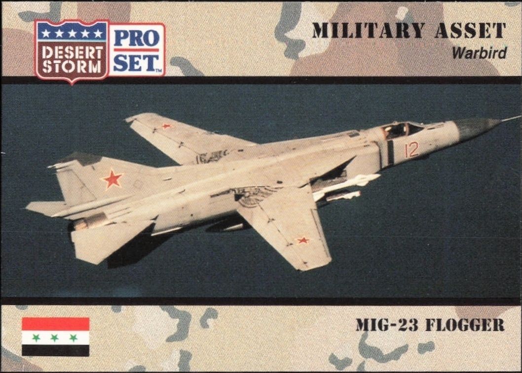 1991 Pro-Set Desert Storm MIG-23 Flogger #228 trading card