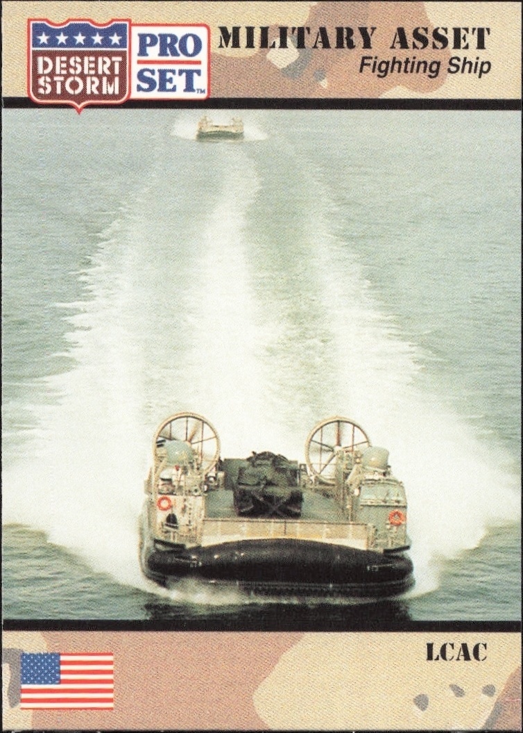 1991 Pro-Set Desert Storm LCAC #197 trading card