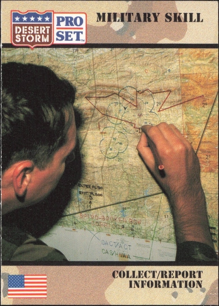 1991 Pro-Set Desert Storm Collect/Report Information #153 trading card