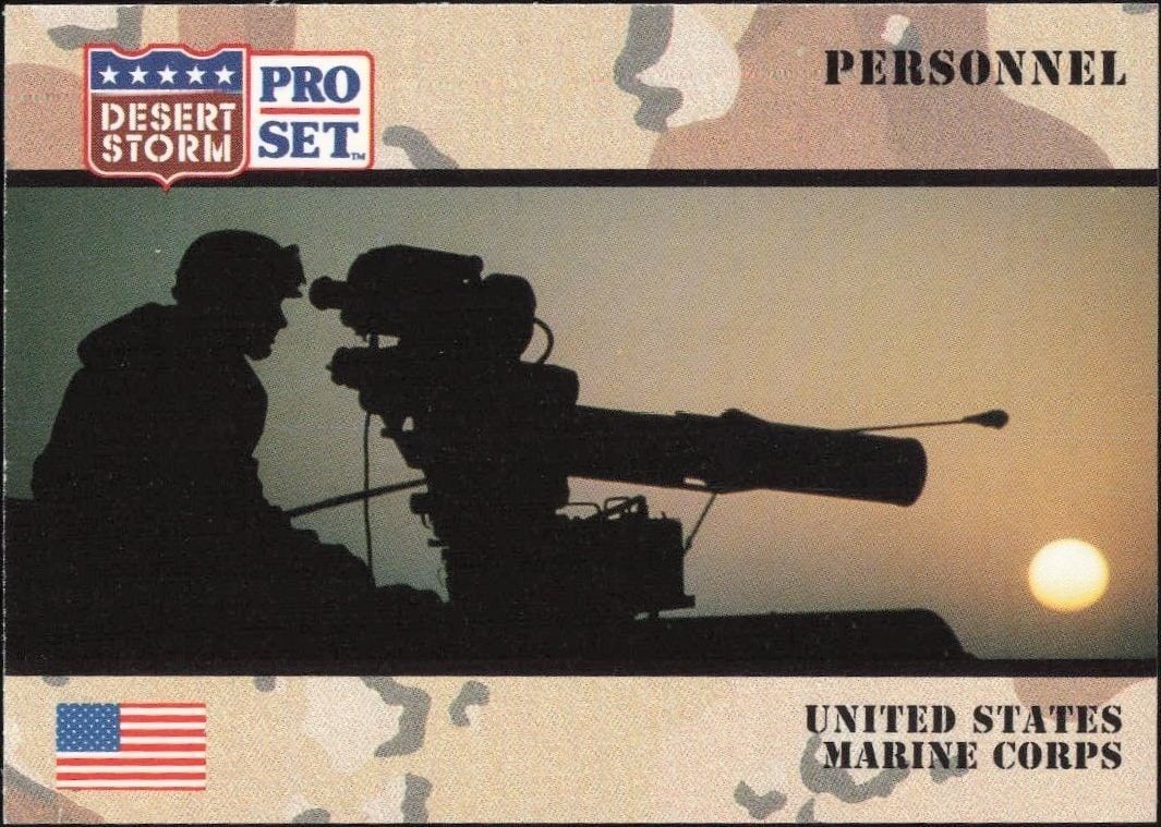 1991 Pro-Set Desert Storm United States Marine Corps #121 trading card