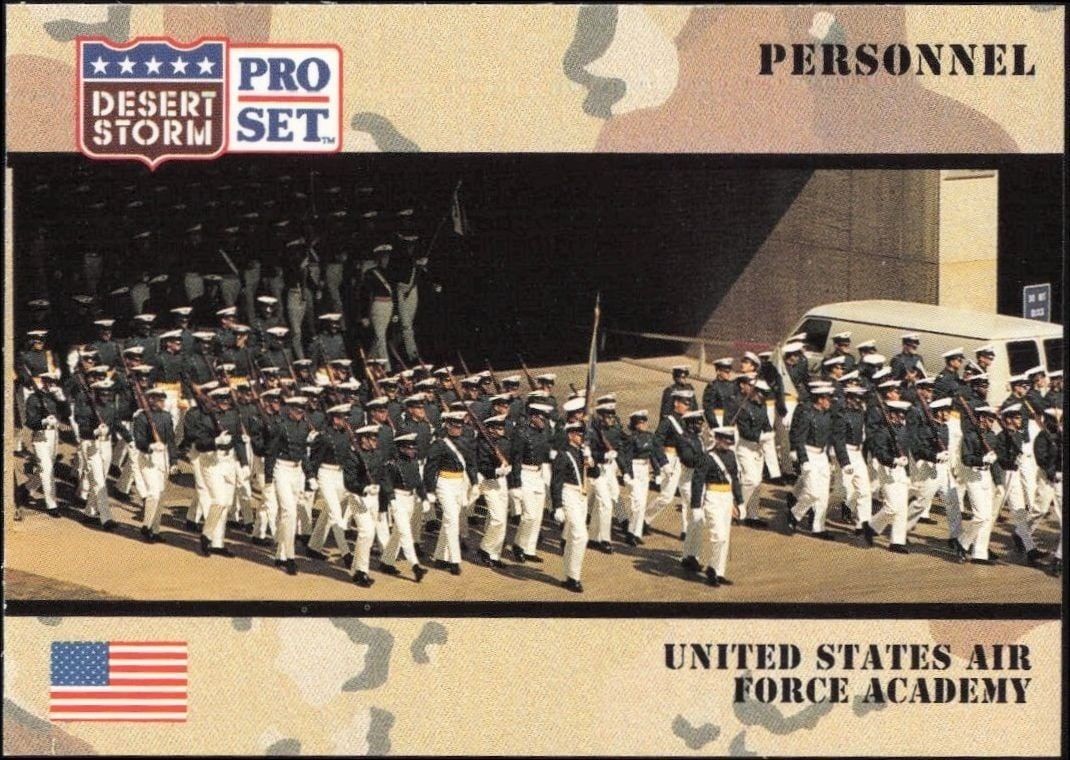 1991 Pro-Set Desert Storm United States Air Force Academy #123 trading card