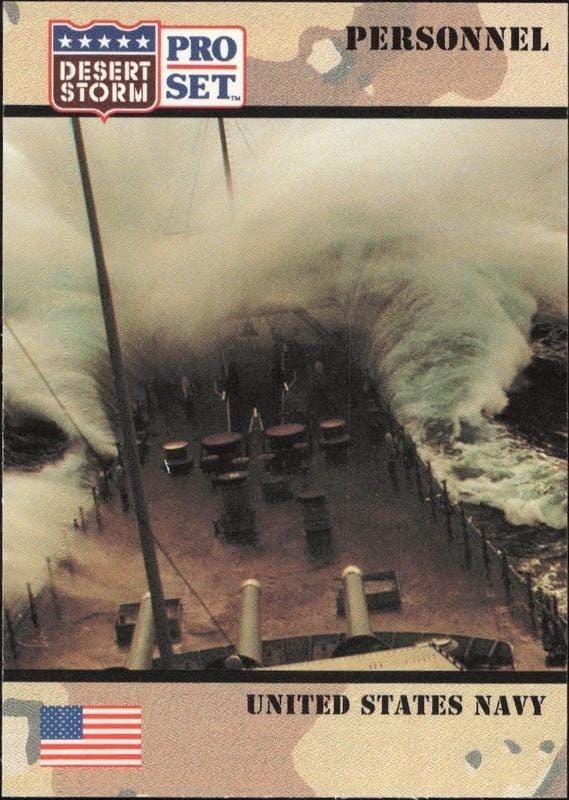 1991 Pro-Set Desert Storm United States Navy #122 trading card
