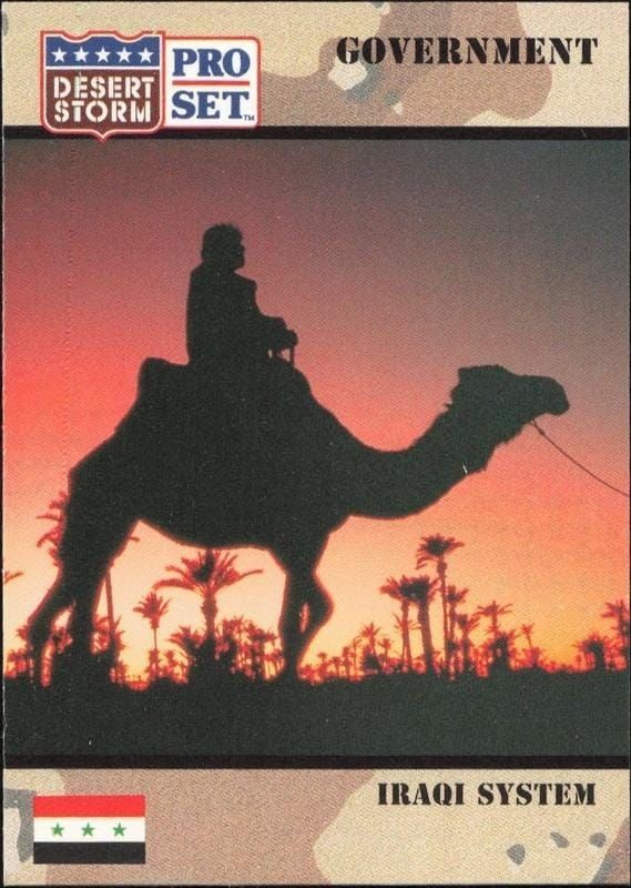 1991 Pro Set Desert Storm Iraqi System #93 military trading card front