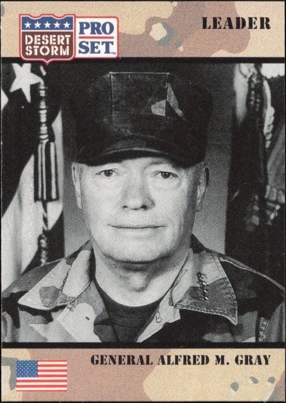 1991 Pro-Set Desert Storm General Alfred M. Gray #82 trading card