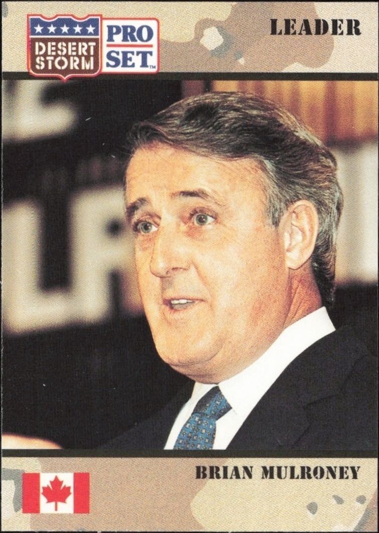 1991 Pro Set Desert Storm Brian Mulroney #66 trading card