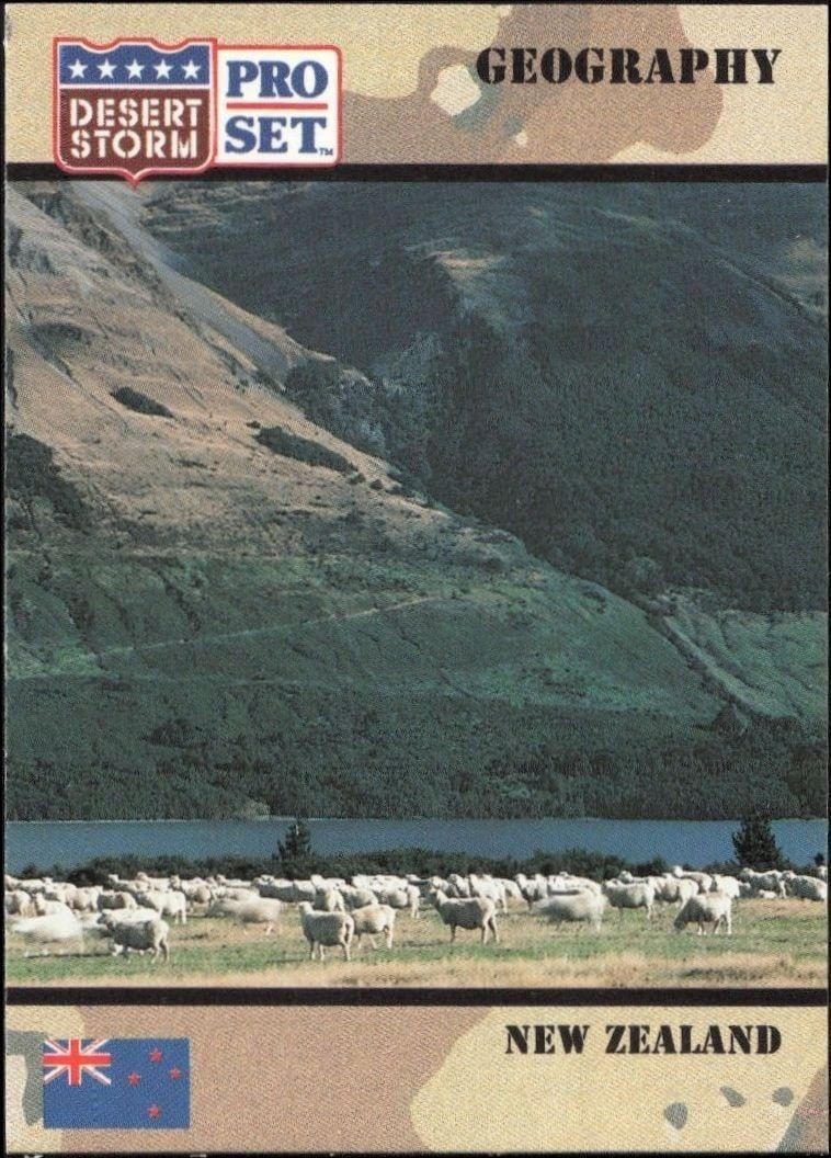 1991 Pro Set Desert Storm New Zealand #39 military trading card front
