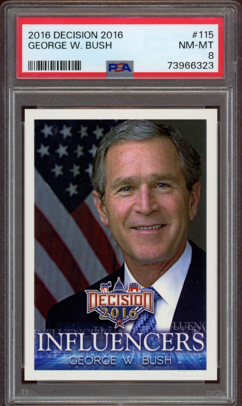 2016 Leaf Decision George W. Bush #115 political trading card front