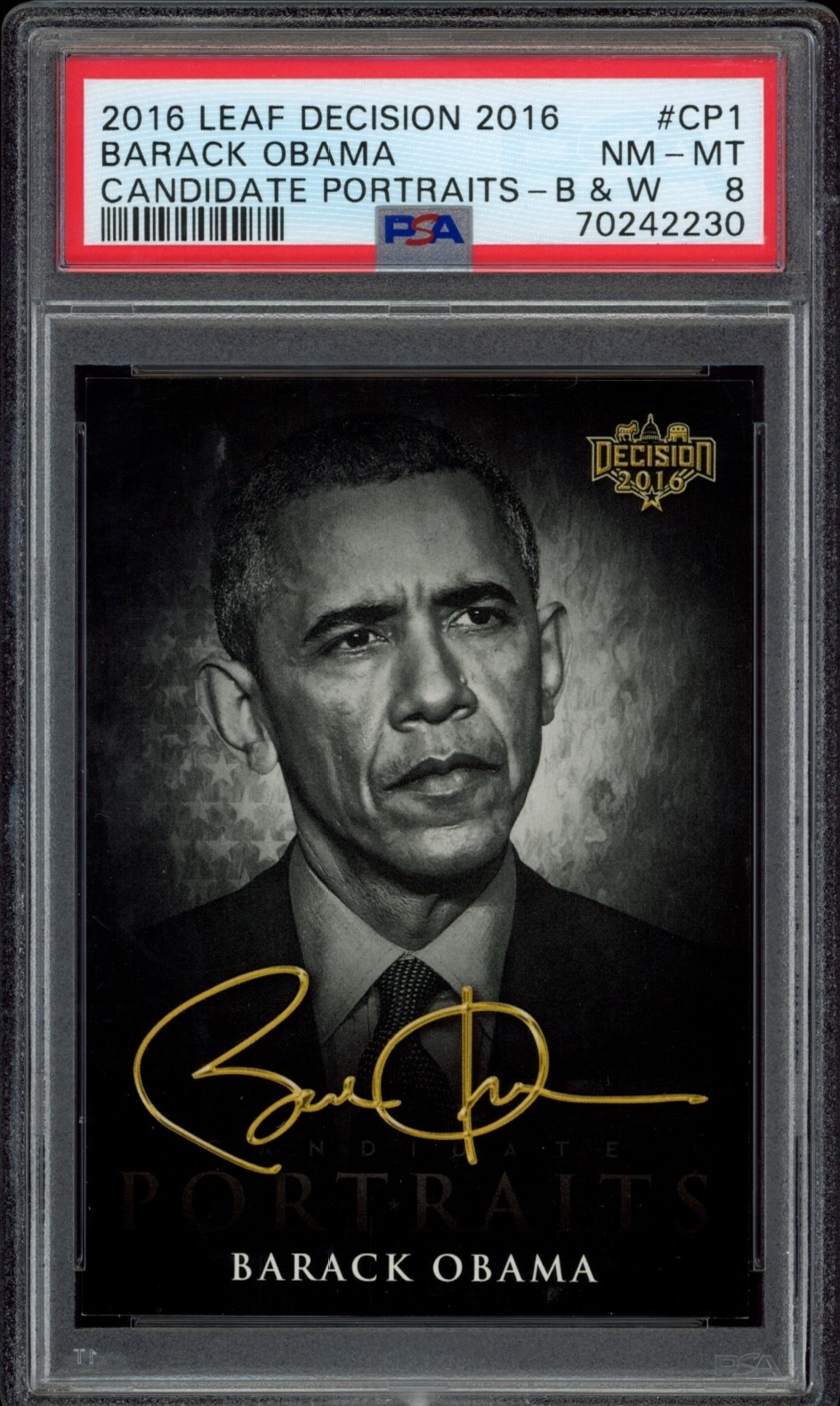 2016 Leaf Decision Barack Obama #CP1 trading card