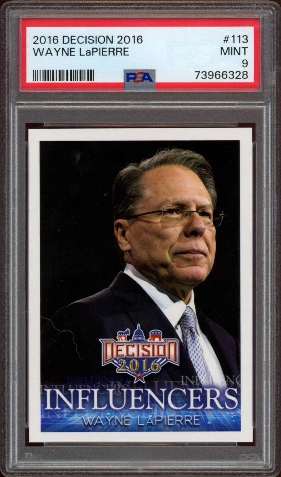 2016 Leaf Decision Wayne Lapierre #113 trading card