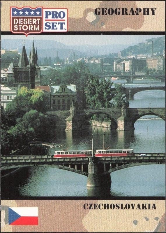 1991 Pro Set Desert Storm Czechoslovakia #13 military trading card front